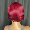 Short Pixie Cut With Body Wave 13x1 Lace Wigs Pre Plucked Side Part Bob Wig Straight Human Hair Wig for Women