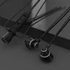 Écouteurs filaires Demi-écouteurs intra-auriculaires Stéréo à distance 3,5 mm Casque Écouteurs Musique Écouteurs Basse lourde Casque en métal avec microphone pour Android IOS Dropshipping