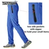 TACVASEN pantalons d'extérieur hommes séchage rapide droite course randonnée élastique léger Yoga Fitness exercice pantalons de survêtement Joggers 220330