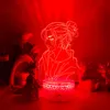 Nattljus Anime Light Attack på Titan 4 Eren Yeager Figure For Bedroom Decor Kids Birthday Present Shingeed No Kyojin 3D Lamp Night