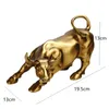 Vilead Resin Wall Street Bull Ox estátua de escritório Decoração Decoração da sala de estar Interior Acessórios para decoração 220622