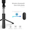 Nieuwe ontwerper Fangtuosi Monopod Wireless Selfie Stick Tripod Bluetooth Foldable met LED Light Remote Sluiter voor iPhone Groothandel
