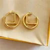 Womens Premium Gold Earring Designer Stud Earring Luxury Brand Letter Design F Earrings Fashion Jewelry207s