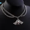 Pendant Necklaces Doreen Box Halloween Punk Necklace Black Bat Animal Octopus Multilayer Layered For Women Men Jewelry Gift 1 PCPendant