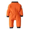 Costume da astronauta spaziale per bambini Abiti autunno inverno per bambino Ragazzo Ragazza Pagliaccetto Halloween Anime Cosplay Outfit 9 12 18 24 36 mesi 220525