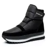 Sıcak yumuşak siyah mavi gri kırmızı ayak bileği botları kadınlar için karlı ayakkabılar kadın kar ayakkabıları kar yağışı su geçirmez zapatos de mujer y200115
