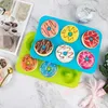 Silicone Donut Pan 6 Cavity Doughnuts Baking Moulds Non Stick Cake Biscuit Bagels Mould Tray Pastry Kitchen supplies Essentials 2022SW21