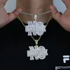 Ketten Voller CZ Stein asphaltiert keine Entschuldigung anfängliche anhängende plattierte Gold Silber Farbe für Frauen Männer Hip Hop Charme Halskette Schmuck mit Kettenschains