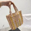 Fahion Raffia Knitting Totes Bags Straw Shopping Bag Shoulder Handbags Womens Designer Clutch Luxurys Handbag Summer Large Capacity Casual