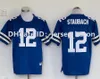 qq8 Throwback Football Jersey 88 Michael Irvin 22 Emmitt Smith 8 Troy Aikman 12 Roger Staubach 33 Tony Dorsett 21 Deion Sanders 75th Anniversary MN Blue White Size MXXX