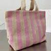 summer purses Fashion brand handbag designer letter straw tote bag woven shoulder bag for women beach luxury Buckets Messenger Art Lady Totes Large Capacity Rattan