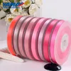 25 28 32 38 mm 100yards/lot Double Face Satin Ribbon Light and Dark Red for Party Wedding Decoration Handmade Rose Ribbons