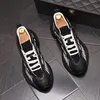 Tasarımcı Mesh Erkek Gelinlik Partisi Ayakkabı Sonbahar Bahar Nefes Alabilir Erkek Spor ayakkabıları rahat yuvarlak Toe Kalın Alt Erkek Leferler