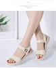 Sandals Shoes Women's Plus Size 35-40 Non-slip Wedge Heel Summer Flat Soft Bottom Casual And ComfortableSandals