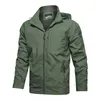 Hommes en plein air coupe-vent veste coupe-vent manteau randonnée pluie Camping pêche tactique mâle vêtements respirant vestes grande taille 220801