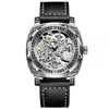Orologi intagliati con marca completamente automatici orologi Mandate Mechanical Luxury Man Watch Reloj Hombre 220621