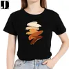 Female Summer Casual Graphic 100% Cotton T-shirts Ladies Regular Fashion Short Sleeve Pigment Print Women Daily O-Neck Tees Tops 220511