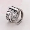 Ring Roestvrij Staal Mode-sieraden Ring Dames Bruiloft Verlovingssieraden Bijoux De Fianailles De Mariage Bague Femme215z