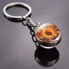 Keychains China Traditional Culture 12 Chinese Zodiac Keychain Animal Rat Ox Tiger Glass Ball Beyring voor 2022 jaar Gift Enek22