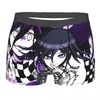 Underbyxor mäns trosor kokichi ouma tryck män boxare underkläder bomull manlig danganronpa v3 ultra förtvivlan flickor anime stor storlek mycket mjuk