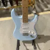 St Electric Guitar Sky Blue Color Maple Fingerboard White Pickguard Chrome Hardware عالية الجودة