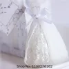 Presentförpackning 50st bröllop brud klänningsljusstjus gåvor till gäst souvenirsgift