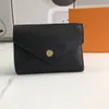 Hela modestil Victorine Litchi Grain Wallet Leather i 6 färger Kvinnor Personalisering Multifunktionell kreditkortshållare306N