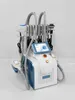 Bekväma sonder Cryolipolysis 3 Cryo Handtag Fat Freezing Cryolipo Sug Machine Viktminskning Fast med 40K Cavitation RF Laser Pad