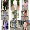 Spor Salonu Giyim Sıradan 2 PCS Sport Hoodie Top Loungewear Set Kadınları Takip Kapşonlu Pantsggym