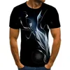 T-shirt da uomo casual quotidiane Gilet da uomo Divertenti 3D Top Moda traspirante Camicie con o-collo a maniche corte Everyday Streetwear 220520