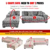 Elastic Plaid Sofa Cover Stretch Sectional Corner Couch Cover for Living Room 1/2/3/4 Slipcover L-Shaped Need Buy 2Pieces 220513