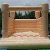 Matten macaron kleur commercieel bounce house bruiloft opblaasbaar witte springkus kasteel kleurrijke volledige pvc jumper huizen uitsmijter combinatie met ventilator voor kinderen volwassenen 781 e3