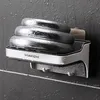 Gancho de rajadas Sabão com cabide com chuveiro montado na parede banheiro banheiro drenando caixa de água economia de pia da cozinha