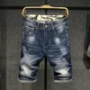 Herren Jeans Herren Sommer Herren Stretch Kurze Mode Lässig Slim Fit Hochwertige elastische Denim-Shorts Männliche MarkenkleidungHerren