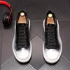 Klasik Beyaz Erkekler Dantelli Kalın Tumalı Ayakkabı Rahat Deri Sneaker Okulu Yürüyüş Moda Tasarımcısı Düşük Top Açık Moafer