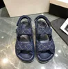 Slides designer sandaler kvinna designers toffel försäljning tjock sandal fashionabla bekväma non glid slitage resistenta storlek 8.5 tofflor grossist