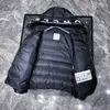 Designer Men's Winter Saltzman Parka Light Trench Sweat à capuche Noir et blanc Down NFC Scan Coat