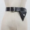 ベルトSeebeautiful Metal Chain Pin Backle Removable Mini Bag Leather Waist All Match Women 2022 Fashion E966Belts Forb22