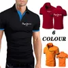 Zomer herenpoloshirts van hoge kwaliteit High Street Fashion All-match herenoverhemden met korte mouwen en omgeslagen kraag Zakelijke golfkleding 220706