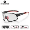 Rockbros Pochromic Bike Glasses Cykel UV400 Sportsolglasögon för män Kvinnor Anti Lätt vandringscykelglasögon 220708 78HT