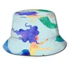 Berets CINESSD Bucket Hat Unisex Bob Caps Hip Hop Gorros Fantasy Woman Mermaid With Tail Summer Panama Cap Beach Sun Fishing