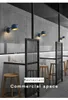 Wall Lamp Frosted Iron Macaron Color White Blue Black Metal Sconce El Restaurant Corridor Aisle Balcony Bedside LightingWall