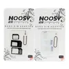 4 in 1 noosy nano 마이크로 SIM 카드 컨버터 어댑터 모든 휴대폰 장치에 대한 핀 소매 패키지가있는 세트 세트