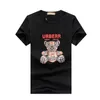 Ashion T Shirts Summer Man Woman Shirt Clothing Street Wear Gola redonda Manga curta Tees 2 cores de alta qualidade