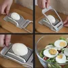 Stainless Steel Boiled Egg Slicer Section Cutter Mushroom Tomato Cutter Mold Kitchen Skiving Machine Cutter Section Chopper