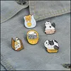 Pinos broches jóias séries de gatos de animais de gato de desenho animado caixa