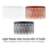 100 Pack Small Plastic Side Hair Comb With Teeth Hairpins Grips for Women Bridal Wedding Veil Decorative Headpiece French Twist