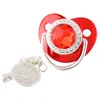 Eyaletçiler Rhinestones Altın Bebek Emzik ve Klipsler BPA Silikon Bebek Meme Bling Doğdu Kukla Sootherpacifiers2883491