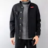 Men's Jackets Man's Vintage Velvet Warm Patchwork Cotton Denim Male Loose Oversized Hip Hop Swag Bomber Pilot Jacket Coat WindbreakerMen