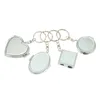 Draagbare opvouwbare spiegel sleutelhanger zak compact make-up cosmetische spiegel sleutelhanger BBE13594